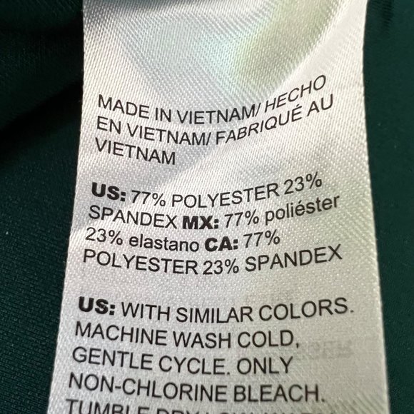 Chicos Womens Green Leopard Animal Print High Low Hem Dress size 0 2 - Picture 13 of 15